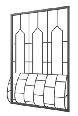 Дутая решетка на окно DR-018