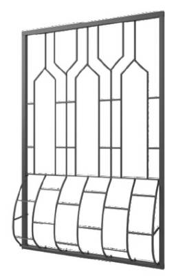 Дутая решетка на окно DR-019