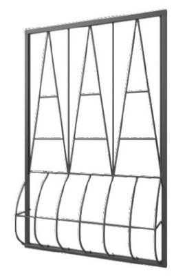 Дутая решетка на окно DR-026