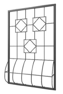 Дутая решетка на окно DR-059