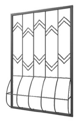 Дутая решетка на окно DR-065