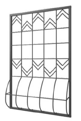 Дутая решетка на окно DR-066