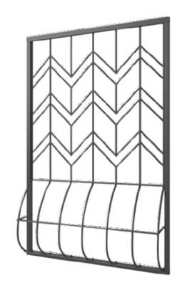 Дутая решетка на окно DR-071