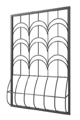 Дутая решетка на окно DR-072