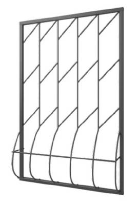 Дутая решетка на окно DR-008