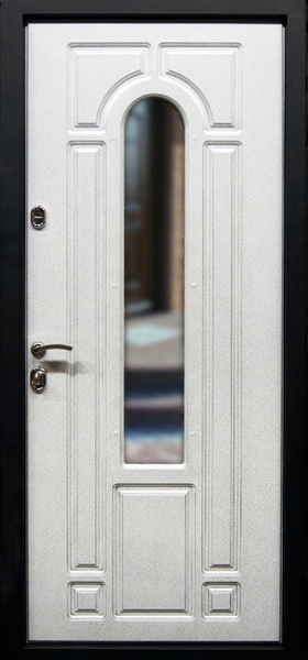 Дверь с ковкой и стеклом KS-046