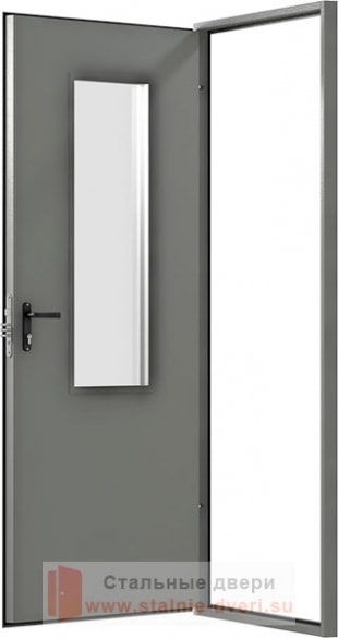 Техническая дверь со стеклопакетом DT-03